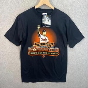 Vintage 2001 Cal Ripken Jr 'Thanks for the Memories' Orioles Shirt Size M NWT